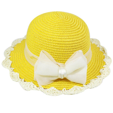 Straw Papion Designed Hat - Karout Online -Karout Online Shopping In lebanon - Karout Express Delivery 