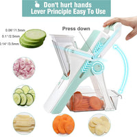 **(Net)** - Multifunction Meat Cutter Vegetable Fruit Slicer Grater Manual Food Chopper Set