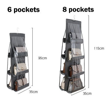 8 Pocket Foldable Multipurpose Hanging Bag Storage Shelf Bag Hanger Closet Hanger / 71986 / 48525