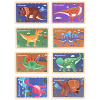 Wooden Puzzle Pattern Block Classification and Stacking Toys