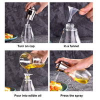 Olive Oil Sprayer Glass Bottle 200ml Kitchen Cooking Tools / 6665489543215