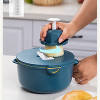 **NET**Multifunction Adjustable Vegetable Cutter with Drain Basket 9 in 1