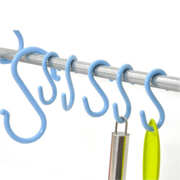 **NET**Multi-purpose Kitchen Plastic Hanging Hook S Shape Closet Organizer Handbag Holder 4 pcs