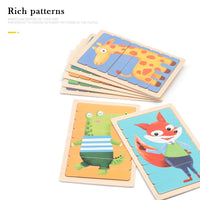Wooden Puzzle Pattern Block Classification and Stacking Toys