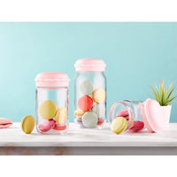 Hane Macaron Storage Jar Set 3 Sizes - Karout Online -Karout Online Shopping In lebanon - Karout Express Delivery 