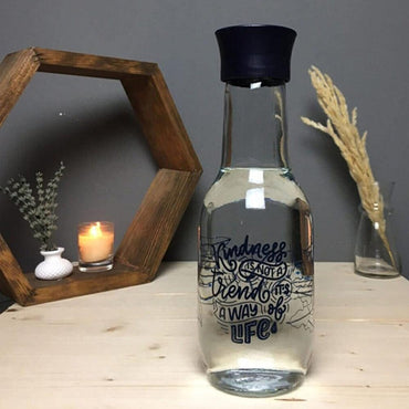 Hane Black Leaf Decorated Carafe 1000cc - Karout Online -Karout Online Shopping In lebanon - Karout Express Delivery 