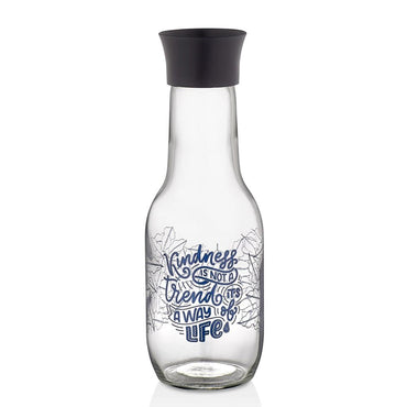 Hane Black Leaf Decorated Carafe 1000cc - Karout Online -Karout Online Shopping In lebanon - Karout Express Delivery 