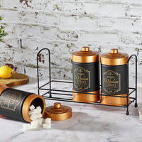 Hane Paris Luxe Spice Jar Set 3 pcs / HN-2504 - Karout Online -Karout Online Shopping In lebanon - Karout Express Delivery 