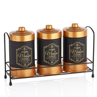 Hane Paris Luxe Spice Jar Set 3 pcs / HN-2504 - Karout Online -Karout Online Shopping In lebanon - Karout Express Delivery 