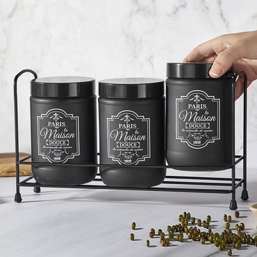 Hane Paris Spice Jar Set 3 pcs / HN-2505 - Karout Online -Karout Online Shopping In lebanon - Karout Express Delivery 