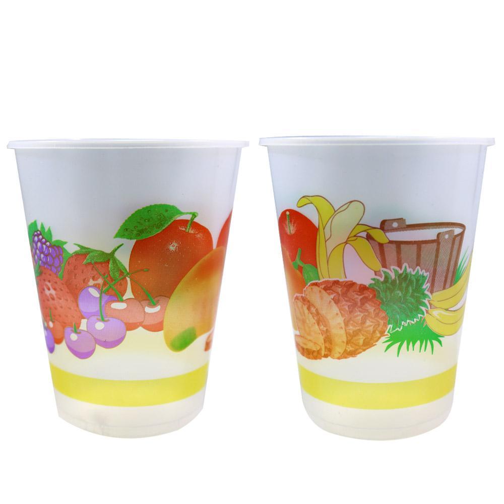 Large Plastic Cup Set (50 Pcs) Fruits Cleaning & Household