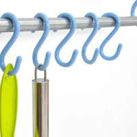 **NET**Multi-purpose Kitchen Plastic Hanging Hook S Shape Closet Organizer Handbag Holder 4 pcs