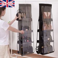 8 Pocket Foldable Multipurpose Hanging Bag Storage Shelf Bag Hanger Closet Hanger / 71986 / 48525