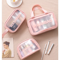 **(NET)**Multifunction Portable Pu Frosted Waterproof Cosmetic Bag / KC22-239 / KC23-210 / 842113