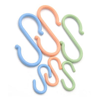**NET**Multi-purpose Kitchen Plastic Hanging Hook S Shape Closet Organizer Handbag Holder 4 pcs