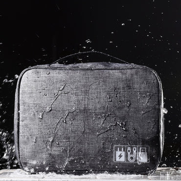 **(NET)**Travel Cable Bag Portable Digital USB Gadget Organizer Charger Wires Cosmetic Zipper Storage Pouch Kit Case