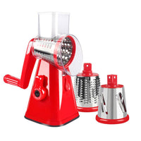 Manual Tabletop Drum Grater, 3 in 1 Rotary Shredder Slicer Grinder - CY-806 - Karout Online -Karout Online Shopping In lebanon - Karout Express Delivery 