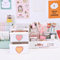 Creative Multi-function Penholder Desktop Debris Cute case Box Desk Desk Storage Drawer