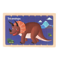 Wooden Puzzle Pattern Block Classification and Stacking Toys