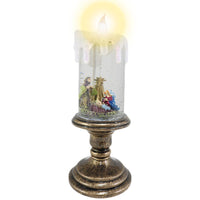 Christmas Flameless LED Candle Decorative 26 Cm / Q-1154 - Karout Online -Karout Online Shopping In lebanon - Karout Express Delivery 