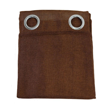 Window Curtain 140 x 260 cm with Steel Rings Burgundy 1 pc.