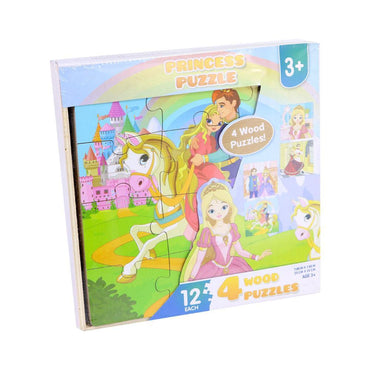4 Wood Princess Puzzle.