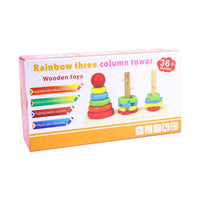 Rainbow Three Column Tower.