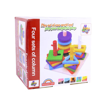 Wooden Four Sets Of Column.