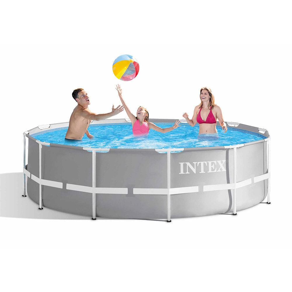 INTEX 26716NP - Prism Frame Round Pool 366 x 99 cm With Filter - Karout Online -Karout Online Shopping In lebanon - Karout Express Delivery 