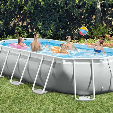 Intex 26796 Tube-Shaped Oval Above Ground Pool 503x274x122cm - Karout Online -Karout Online Shopping In lebanon - Karout Express Delivery 