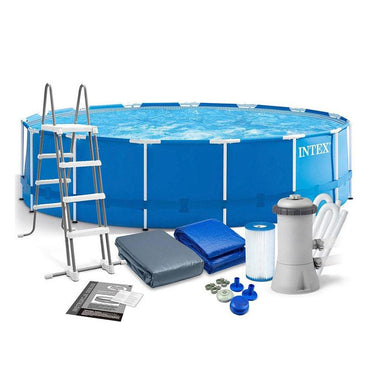 Intex Pool Pool 457 x 122 cm 28242 Frame Pool Set Rondo, Blue - Karout Online -Karout Online Shopping In lebanon - Karout Express Delivery 