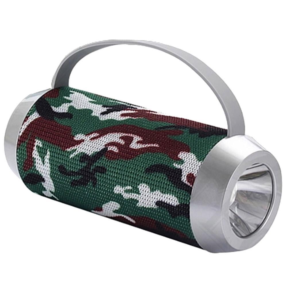 J5 Portable Wireless Speaker With Handle And Flashlight Camouflage Phone Acce