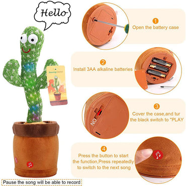 Portable Twisted Music Song Dance Cactus (NET) - Karout Online -Karout Online Shopping In lebanon - Karout Express Delivery 
