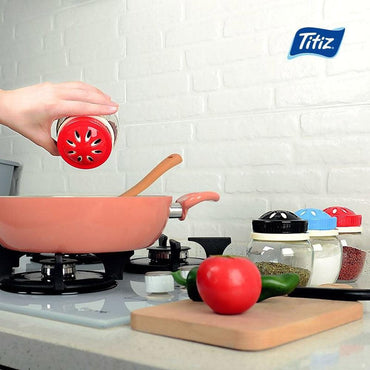 Titiz Plastik Otto Vertical Spice Jar 370ml - 13oz - Karout Online -Karout Online Shopping In lebanon - Karout Express Delivery 