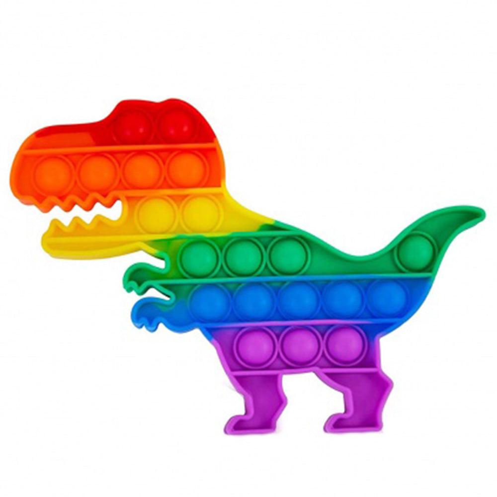 Shop Online Rainbow Dinosaur Pop Bubble Fidget Toys / KC-278 - Karout Online Shopping In lebanon