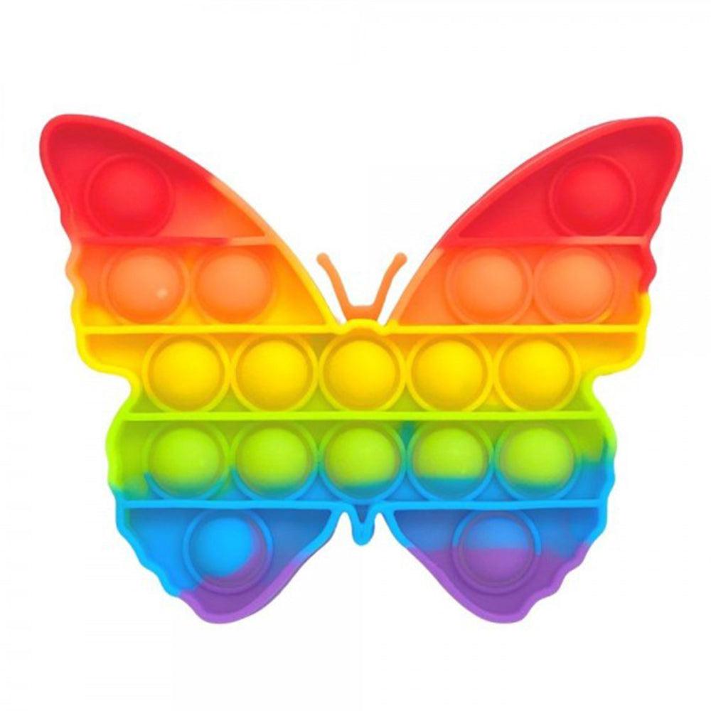 Shop Online Rainbow Butterfly Pop Bubble Fidget Toys / KC-279 - Karout Online Shopping In lebanon