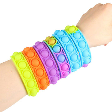 Shop Online Push Pop Bubble One Color Pop It Fidget Toy 20CM Bracelet / KC-282 - Karout Online Shopping In lebanon