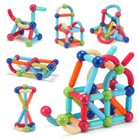 (Net) Magnetic Sticks Toy Set 64 Pcs / KM-12 / 5648 / KL087 / FD64 / 066038