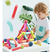 (Net) Magnetic Sticks Toy Set 64 Pcs / KM-12 / 5648 / KL087 / FD64 / 066038