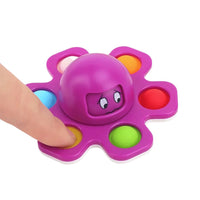 Spinner Pop Face Changing Octopus Fidget Toy