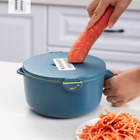 **NET**Multifunction Adjustable Vegetable Cutter with Drain Basket 9 in 1