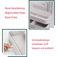 (Net) Cosmetic Organizer Make Up  Dustproof Beauty Storage Box  with Lid and Carry Handle / LD-288 / 31357