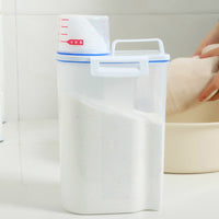 Household Multi-function Storage Box  Portable Large Plastic with Measuring Cup / KR-136