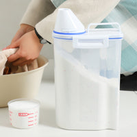 Household Multi-function Storage Box  Portable Large Plastic with Measuring Cup / KR-136