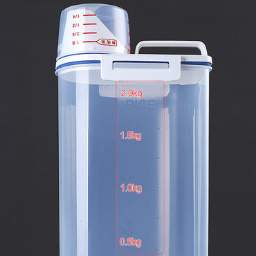 Household Multi-function Storage Box  Portable Large Plastic with Measuring Cup / KR-136