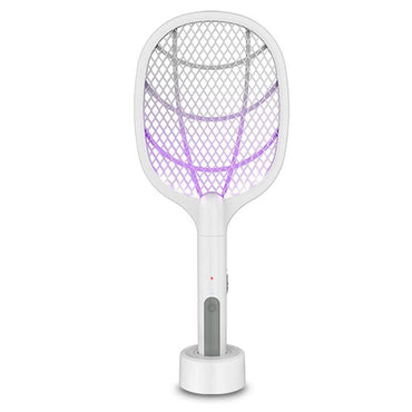2 in 1 Electric Mosquitos Racket and Trap Lamp With Holder Base - Karout Online -Karout Online Shopping In lebanon - Karout Express Delivery 