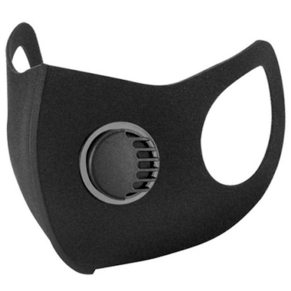Face Mask Washable Reusable Black Filter Unisex Half Face Cover Protection.