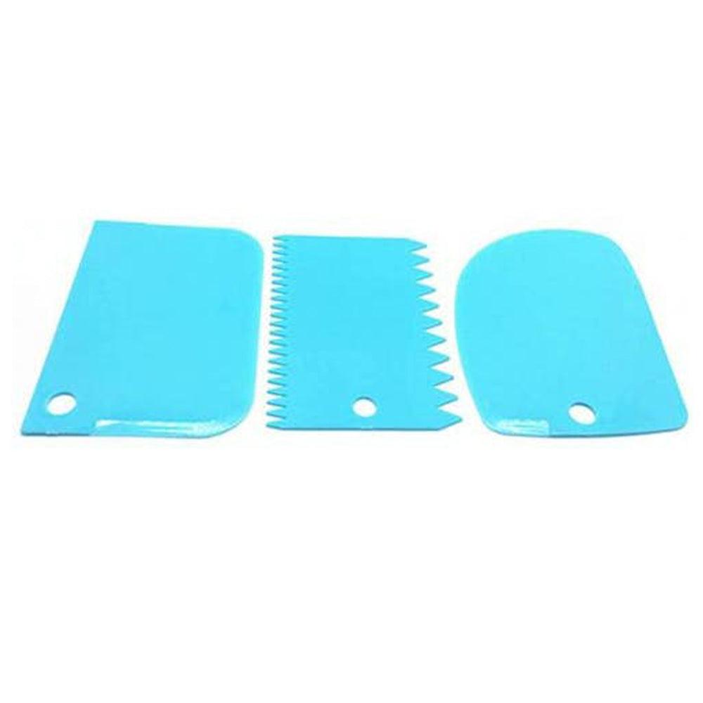 Plastlife Plastic Dough Cutter Bowl Scraper 3 Pcs - Karout Online -Karout Online Shopping In lebanon - Karout Express Delivery 