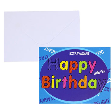 Birthday- Invitation Cards (10 Pcs) Happy Birthday / Blue Birthday & Party Supplies