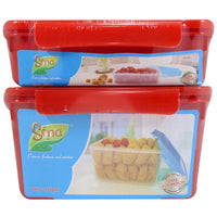 Power.G -Sina Rectangular Tupperware set (3 Pcs ) / L1196/L1197 - Karout Online -Karout Online Shopping In lebanon - Karout Express Delivery 